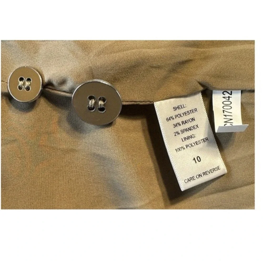 7th Ave Design Studio New York & Co Plaid Blazer Pink Tan Grey 10 Preppy 65-16 - Picture 14 of 14